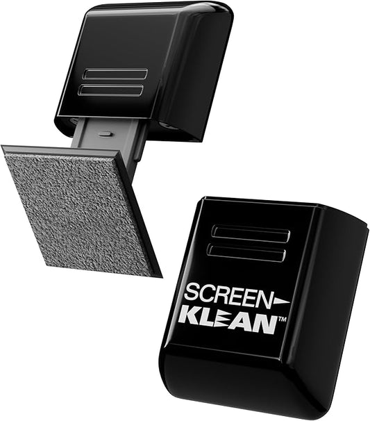 CarbonKlean ScreenKlean Tablet Screen Cleaner - Compatible with iPad, Android & Amazon Tablet - with Carbon Microfiber Tech-Injected Black-1 Count (Pack of 1)