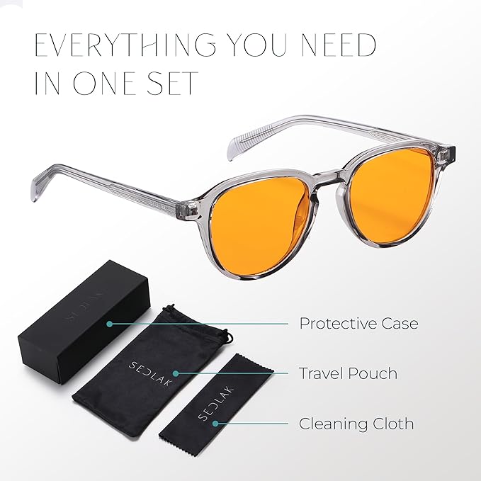 Blue Light Blocking Glasses - Anti Eye Strain Glasses for Gaming, Reading & Computer - Comfort Eyewear for Women & Men