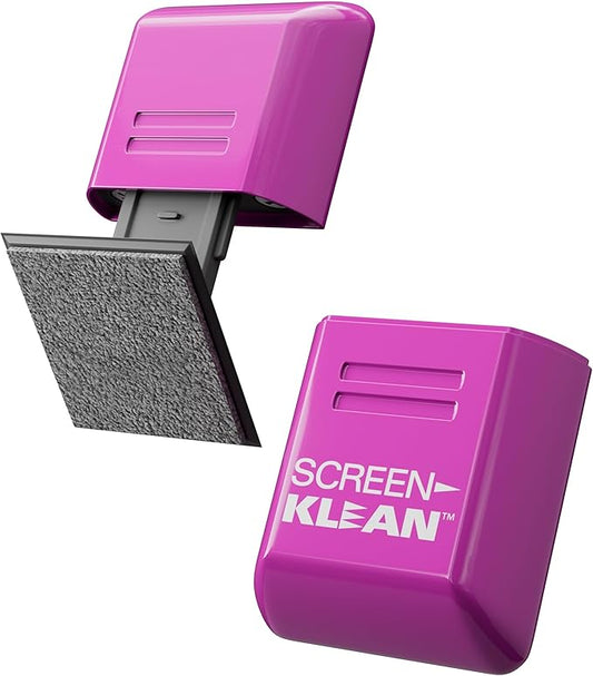 CarbonKlean ScreenKlean Tablet Screen Cleaner - Compatible with iPad, Android & Amazon Tablet - with Carbon Microfiber Tech-Injected Purple-1 Count (Pack of 1)