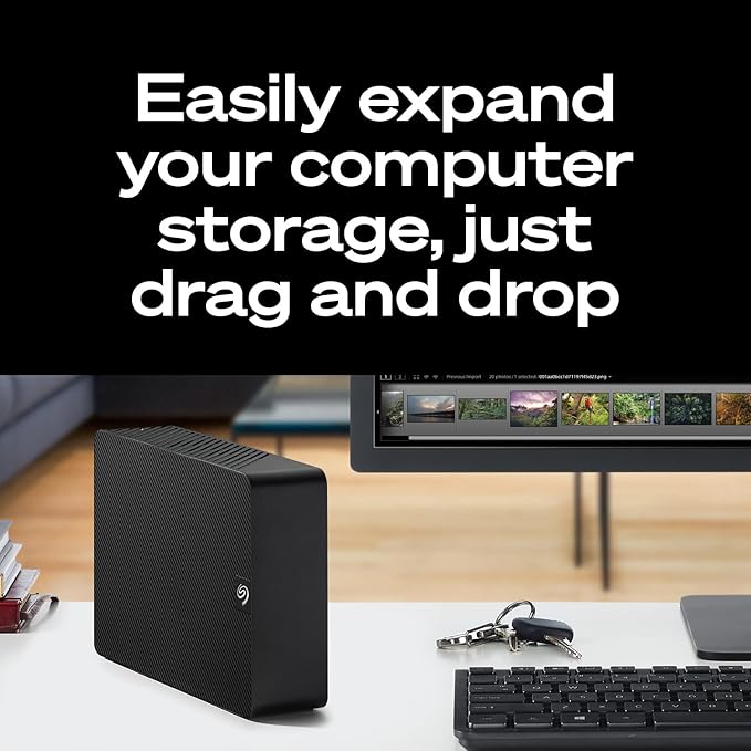 Seagate Expansion 6TB External Hard Drive HDD - USB 3.0, with Rescue Data Recovery Services (STKP6000400)