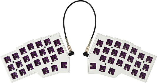 YMDK Split Keyboard Corne V4.1 46 Keys Ergonomic Hotswappable 40% Layout 3D PLA RGB QMK Vial All Key Programmable Mini Independent Gaming Keyboard Kit