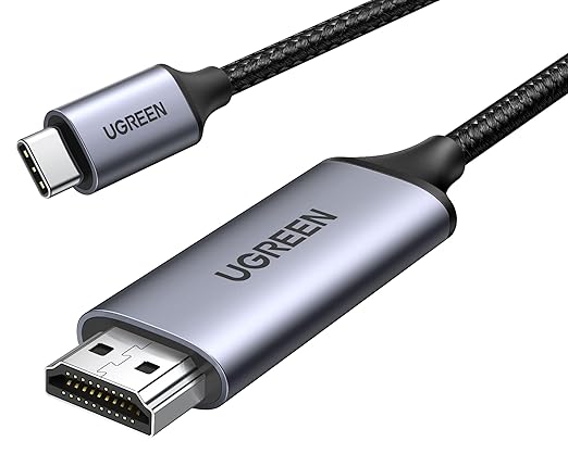 UGREEN USB C to HDMI Cable (4K@60Hz) 3.3FT, Type C to HDMI Adapter Thunderbolt 4/3 to HDMI for Home Office Compatible with iPhone 17 Pro Max, MacBook Pro Air iPad Pro, XPS, Galaxy S25 Steam Deck
