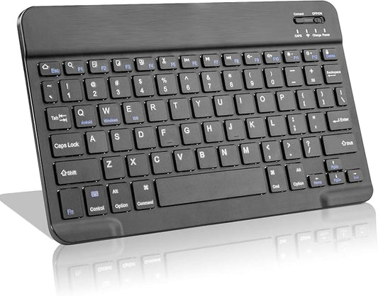 Amazon Fire HD 10/11/8 Wireless Keyboard,Universal Slim Portable Bluetooth Keyboard Compatible with Amazon Fire HD 10/11/8 with Built in Rechargeable Battery (10 Inch Black)
