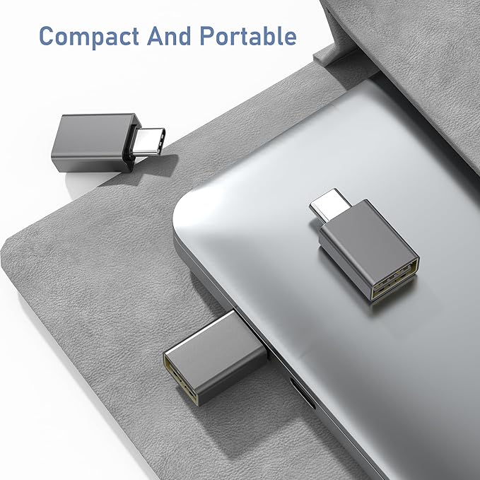 Basesailor USB C to USB Adapter 3Pack,USBC Male to A Female 3.0 OTG MacBook Pro/Air Adapter,Type C Thunderbolt 4 3 Converter for Apple iPhone 17 17e 16,Mac,iPad,Microsoft Surface,Samsung Galaxy S26