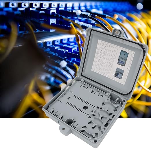 High Performance Fiber Distribution Enclosure 12 Core FTTH Fiber Optic Box IP65 for SCFCPLC Adapter Installation