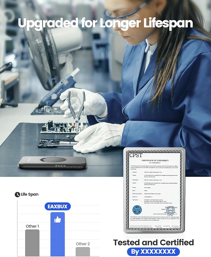 Ultra-Slim Mouse Jiggler,100% Undetectable Mouse Mover Jiggler Device Shaker with Adjustable Spinning Time,Random Movement,Gifts for Keeping PC/Laptop Active & Secure to Improve Work Efficiency