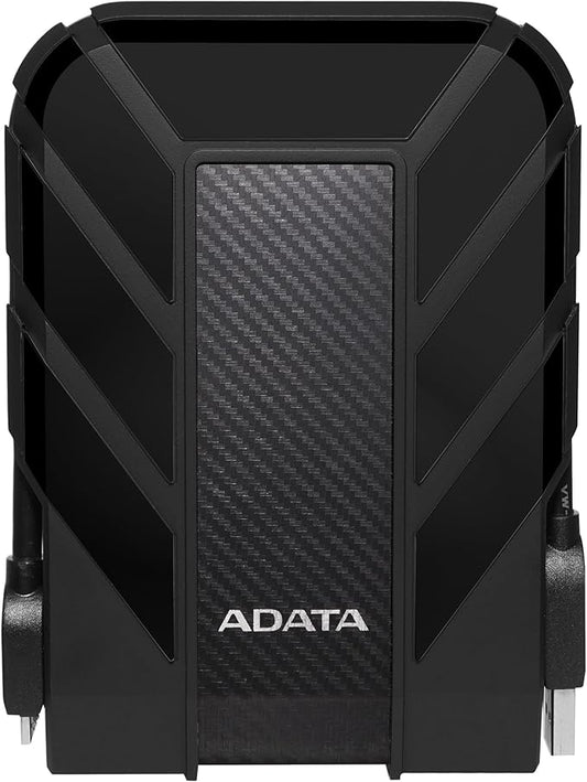 ADATA HD710 Pro - 2 TB External Hard Drive - Shockproof, Waterproof & Dustproof - Durable Storage - For Gamers, Students & Professionals - Mac, PC & Linux Compatible - Black - AHD710P-2TU31-CBK