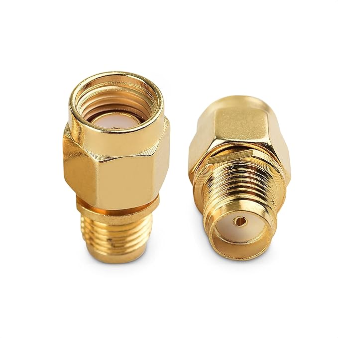 Cable Matters 2-Pack SMA Female to RPSMA Male Adapter (SMA Male to Female Reverse Polarity Gender Changer Adapter)
