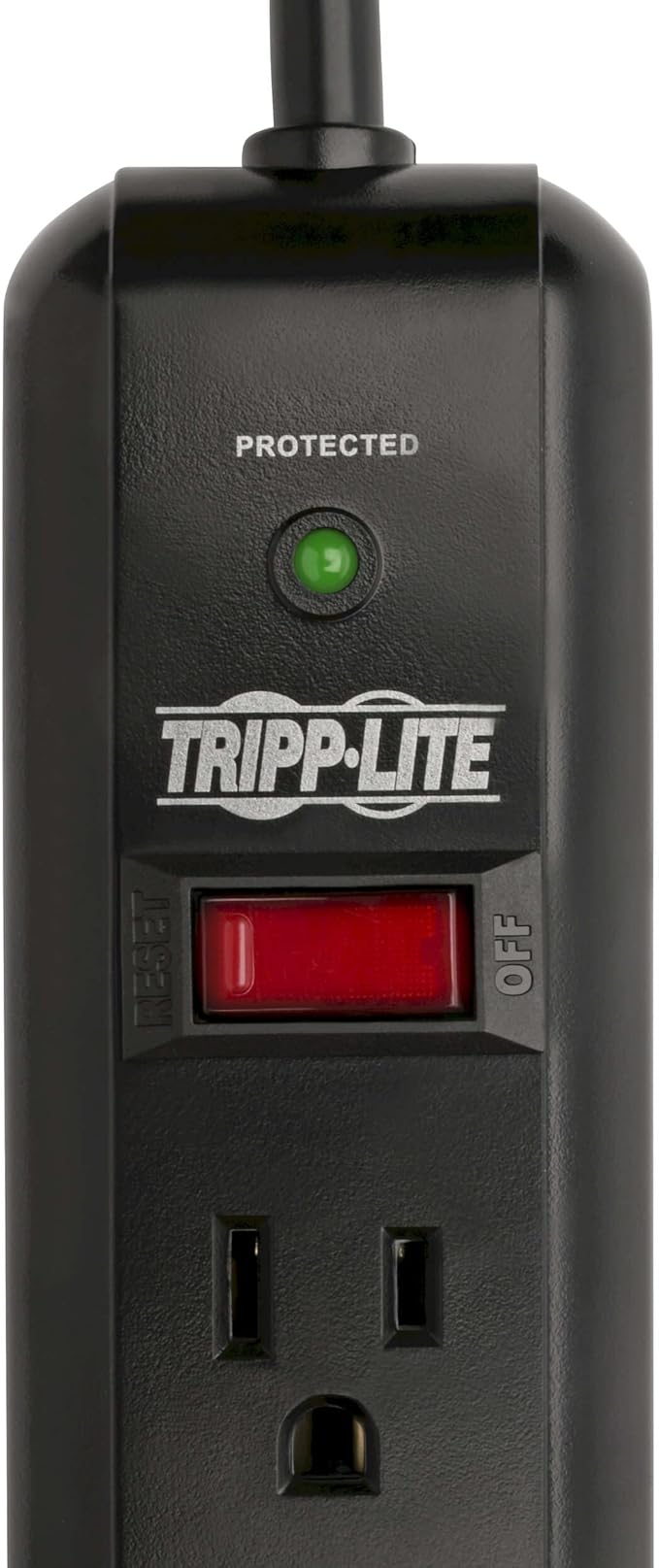 Tripp Lite 7 Outlet Surge Protector Power Strip, Extra Long 12ft Cord, Black, & Dollar 25,000 Insurance (TLP712B)