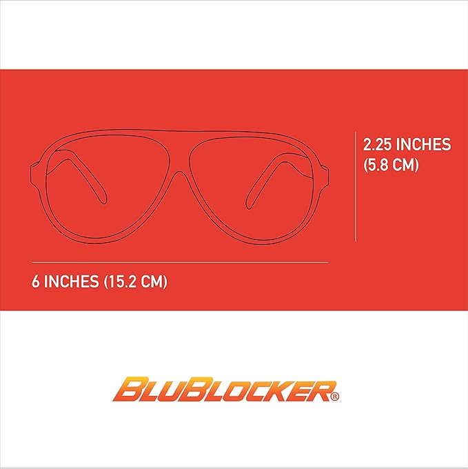 BluBlocker Original Aviator Sunglasses | Retro | Blocks 100% of Blue & UV light | For Men & Women | Reduce Glare & Eye Stress