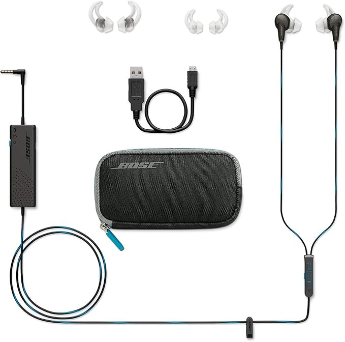 Bose 718840-0010 QuietComfort 20 Acoustic Noise Cancelling Headphones, Samsung and Android Devices, Black (Renewed)