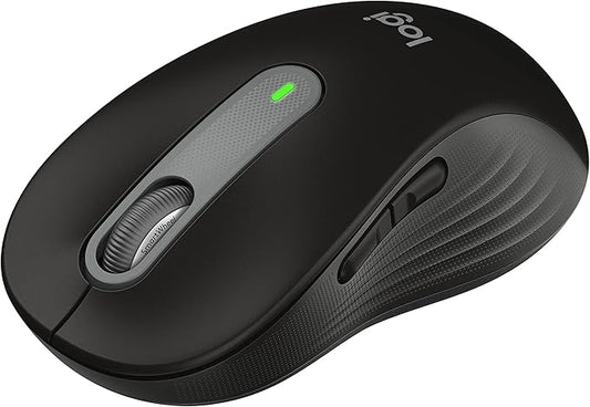Logitech Signature M650 L Full Size Wireless Mouse - for Large Sized Hands, 2-Year Battery, Silent Clicks, Customizable Side Buttons, Bluetooth, for PC/Mac/Multi-Device/Chromebook - Black