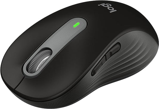 Logitech Signature M650 Wireless Mouse - for Small to Medium Sized Hands, 2-Year Battery, Silent Clicks, Customizable Side Buttons, Bluetooth, for PC/Mac/Multi-Device/Chromebook - Black