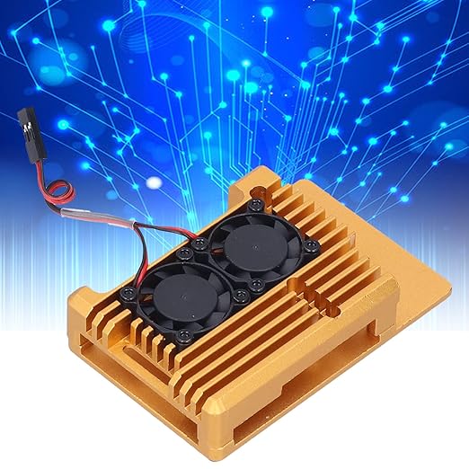 Hyuduo Protective, Aluminum Alloy Enclosure with Dual Cooling Fan, Hex Wrench and Screws, for 3 Model B B