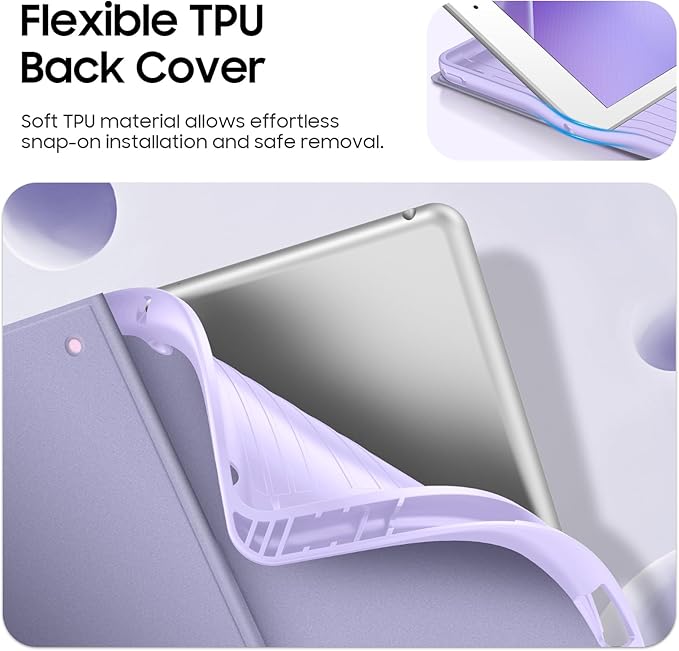 FINTIE Backlit Keyboard Case for iPad 9th / 8th / 7th Generation (2021/2020/2019) 10.2 Inch, Soft TPU Back Cover with 7 Colors Backlight Magnetically Detachable Bluetooth Keyboard, Fantasy Ombre