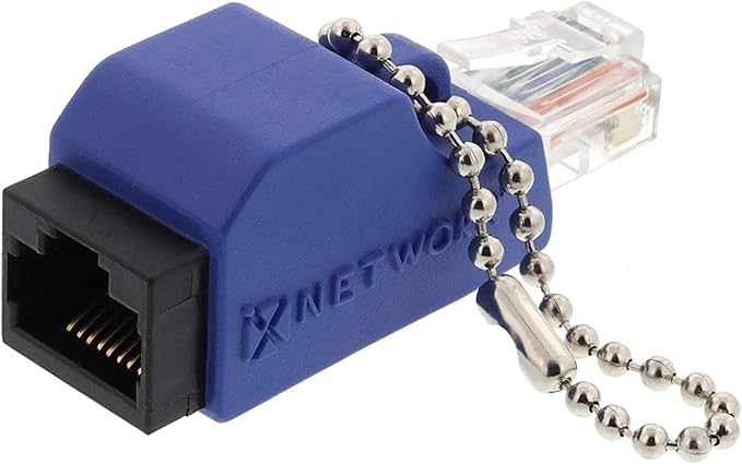 Networx T1 / E1 / PRI Crossover Adapter - RJ45 Male to Female - Converts Ethernet Patch Cable to Telecom Crossover - for Router Labs and Legacy Muxes