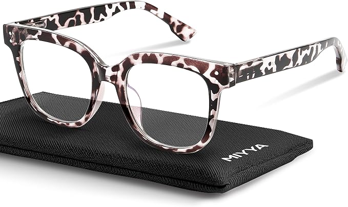 miyya Blue Light Glasses for Women & Men – Oversized UV & Blue Light Blocker Chunky Frames, Stylish Eyewear Accessories
