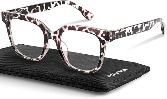 miyya Blue Light Glasses for Women & Men – Oversized UV & Blue Light Blocker Chunky Frames, Stylish Eyewear Accessories