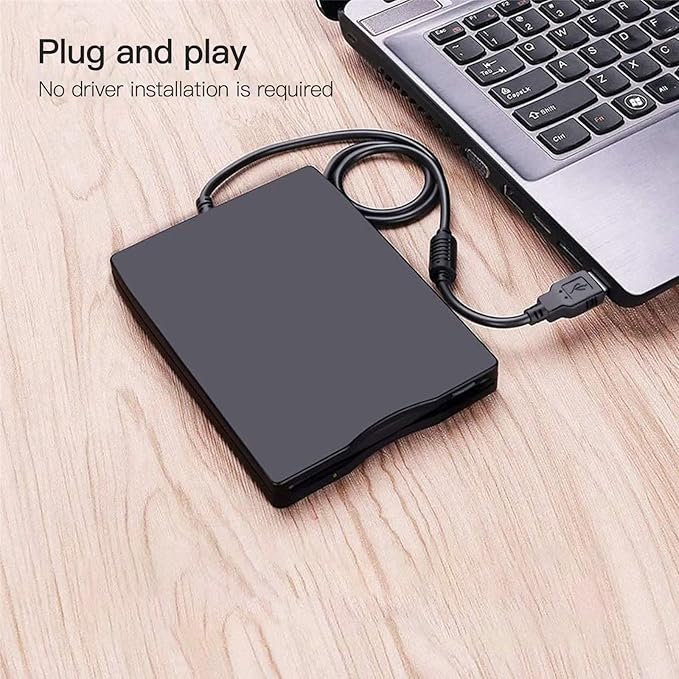 Xspeedonline Read/Write 1.44 MB 3.5-inch USB 2.0 External Floppy Disk Compatible for Windows ME / 2000 / XP/Vista / Win7 / Windows 8/8.1/10 / 11 / MAC