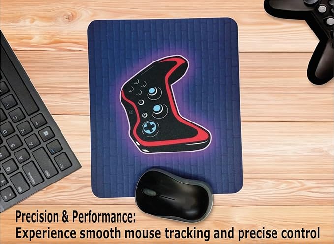 Personalized Mouse Pad - Add Pictures, Text, Logo or Art Design and Make Your Own Customized Mousepad. Each Custom Mouse Mat Comes in a Colorful Gift Bag. Personalized Your Gaming Mousepad (Vertical)