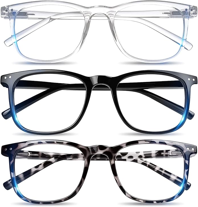 AOSM Blue Light Glasses for Men & Women,Gaming glasses Anti-Glare UV400 Protection,Blue Light Blocking to Relieve Eye Strain