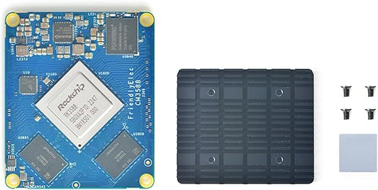 WayPonEV CM3588 NAS Network Storage CPU Module, 4/8/16/32GB RAM, up to 256GB eMMC, 8-core Rockchip RK3588 Chip – 6.0TOPS NPU for Cloud Server, Laptop Alternatives and AI Deep Learning (8+64GB Module)