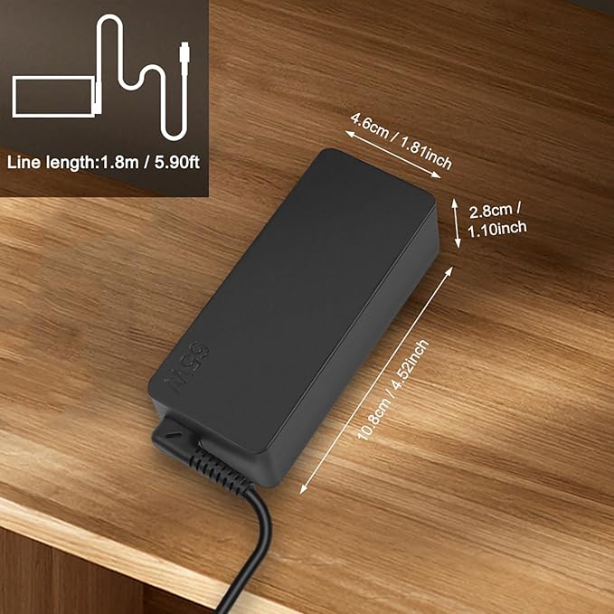 2 Prong 65W USB-C AC Adapter Compatible with Lenovo Thinkpad T480 T480s T490 T490s T495 T495s T580 T590 E480 E490 E490s E495 E580 E590 E595 X1 Carbon X395 Power Cord