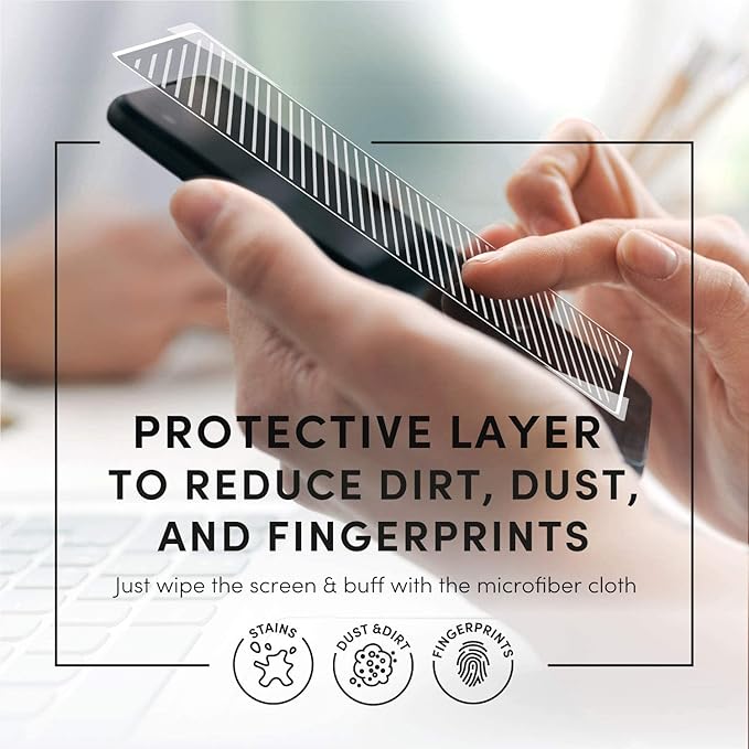 Electronic Wipes Streak-Free for Screen Cleaner & Smart Watch [4 Pack x 40] TV Screen, Smart TV, Computer Screen, Laptop, Phone, Tablet, and Electronics devices - Microfiber Cloth Included [160 Wipes]