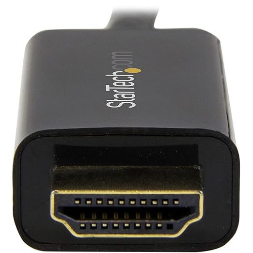 StarTech.com Mini DisplayPort to HDMI Adapter Cable - mDP to HDMI Adapter with Built-in Cable - Black - 5 m (15 ft.) - Ultra HD 4K 30Hz