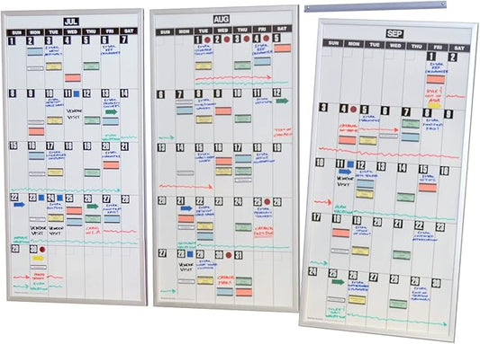Ultimate Office Magnetic Dry-Erase Whiteboard ModMonthly Planning Calendars (Set of 3)