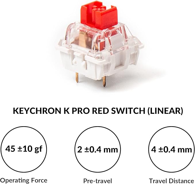 Keychron V1 Wired Custom Mechanical Keyboard, 75% Layout QMK/VIA Programmable Macro with Hot-swappable Keychron K Pro Red Switch Compatible with Mac Windows Linux (Frosted Black - Translucent)