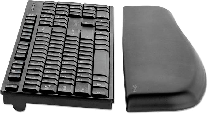 Kensington ErgoSoft Wrist Rest for Standard Keyboards, Black (K52799WW)