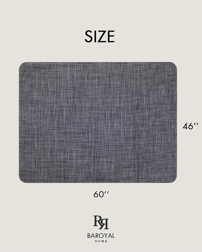 Office Chair Mat for Hardwood Floor Under Desk Computer Rolling Chair Mat for Wood/Tile Floor Non-Slip Heavy Duty Desk Rug PVC Plastic Hard Floor Protector 46"x 60" (Cool Grey)