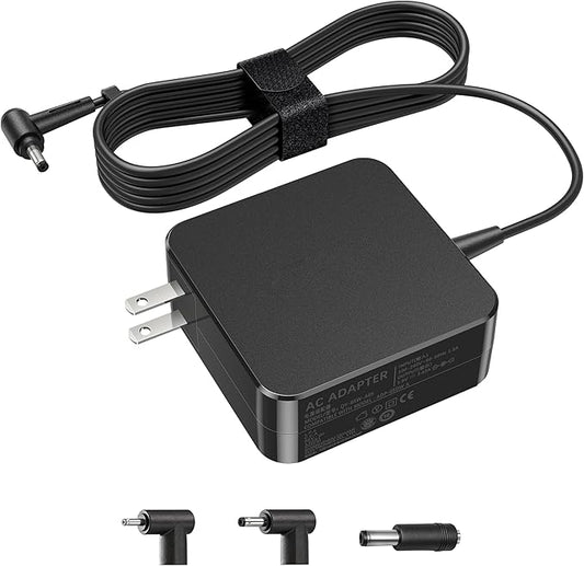 65W 45W Laptop Charger Compatible with Asus Vivobook 14 15 17, Flip 14 15, S13 S14 S15, 19V/3.42A AC Adapter Compatible with Go 12 14 15 X515 X515J X515E X515M X515JP X515MA Power Cord