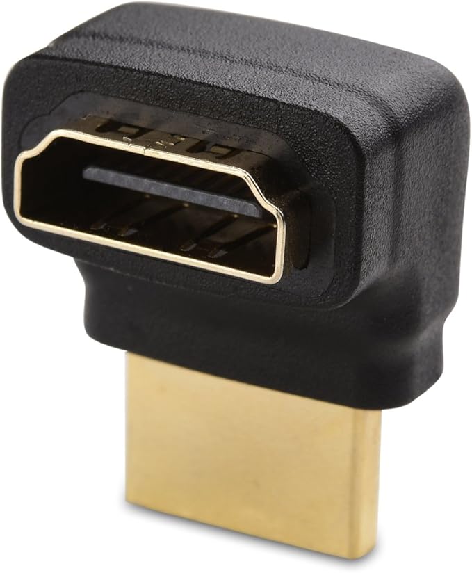 Cable Matters 2-Pack Right Angle HDMI Adapter (270 Degree HDMI Right Angle) with 4K and HDR Support