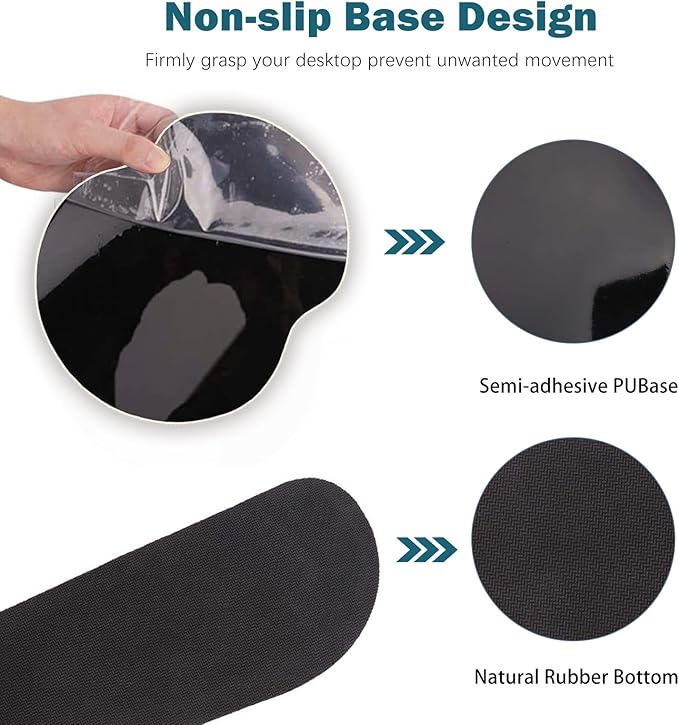 ARTSO Desk Mat Set, Large Gaming Mouse Pad Wrist Support, Keyboard Wrist Rest Ergonomic Desk Pad with Coaster Combo, Extended Mousepad with Non-Slip, Art Tropical Leaves