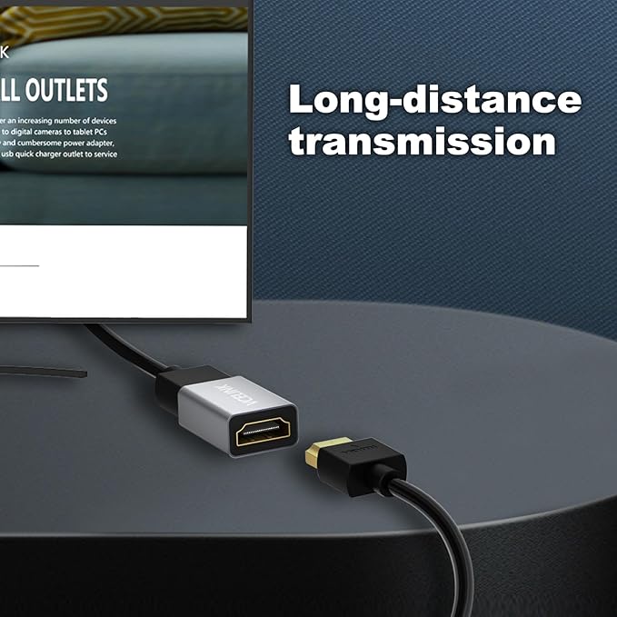 VCELINK HDMI Coupler 8K, HDMI 2.1 Female to Female Extension Adapter to Extend 2 Short Cables, Support 8K@60Hz / 4K@120Hz 120UHD, 3D, HDR, ARC Compatible with Laptop, PC, Monitor, Roku TV, 6 Pack