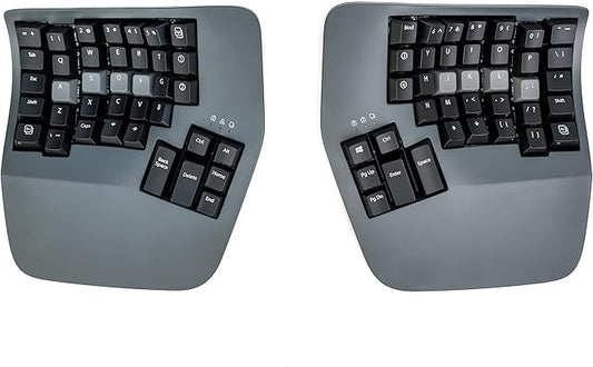 Kinesis Advantage360 Professional Split Ergonomic Keyboard - Bluetooth | Mechanical Switches | Fully Programmable Open Source | Contoured Shape | Adjustable Tenting | Backlit