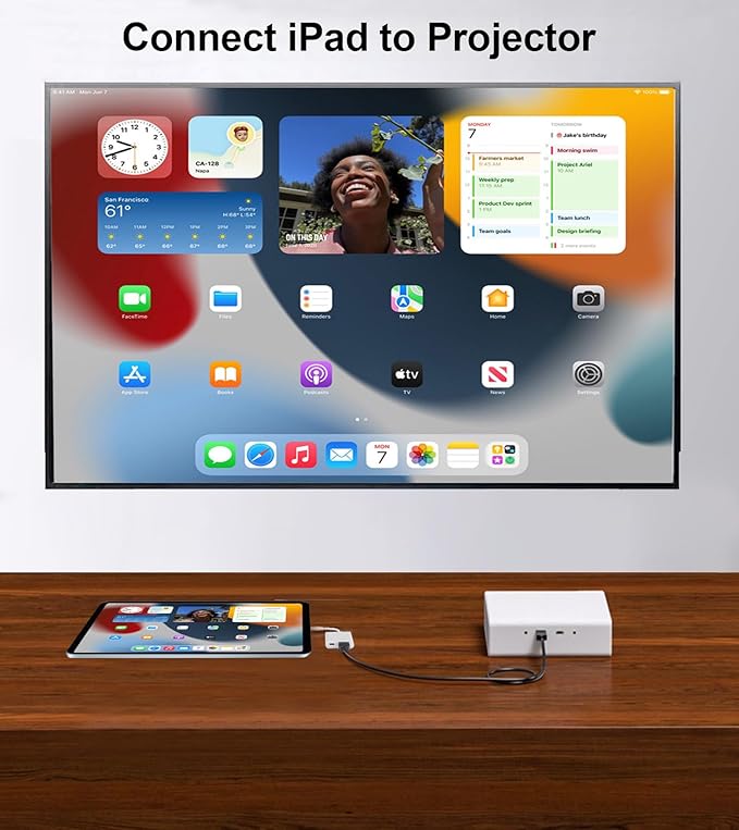Apple USB-C to HDMI Adapter 4K@60Hz for iPhone 15 16 17 MacBook Pro Air iPad Pro, MFi Certified Type-C Digital AV HDMI 2.0 Cord Compatible with Samsung Galaxy S26/S25, Pixelbook, XPS