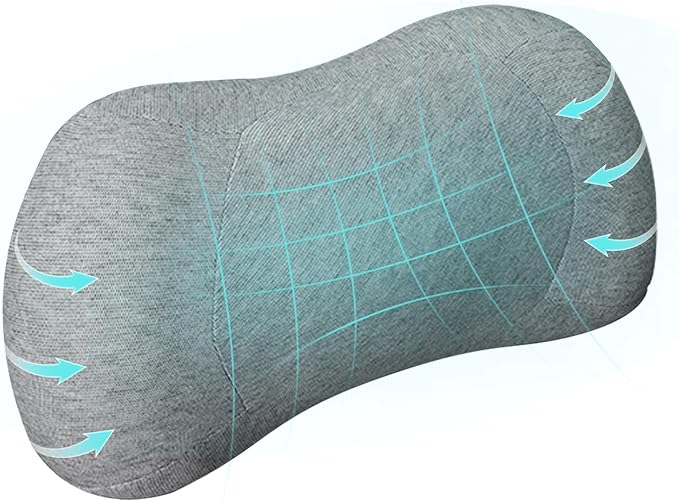 Lumbar Support Pillow, Back Support for Office Chair Car Ergonomic Memory Foam Lumbar Support Pillow Fatigue Relief, Comfort and Support Your Back