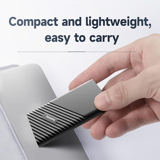 fanxiang 4TB External SSD Portable, Up to 2000MB/s, USB C External Solid State Drive External Hard Drive, USB 3.2 Gen2*2 Type-C SSD for iPhone 15/Pro/PC/Laptops/Creators/Gaming PS2000W-NEW