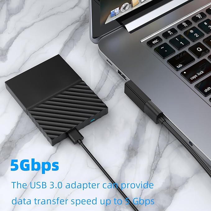 AreMe 90 Degree USB 3.0 Adapter 2 Pack, Right Angle USB A Male to Female Converter Extender for PC, Laptop, USB A Charger, Power Bank and More (Black)