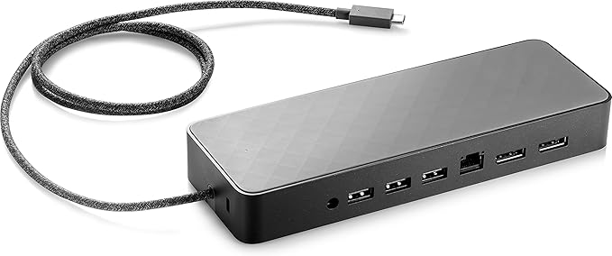 HP 2UF95UT#ABA Universal - Docking Station - 2 x DP - for Elite X2, Elitebook 1030 G1, 1040 G3 and More - Black