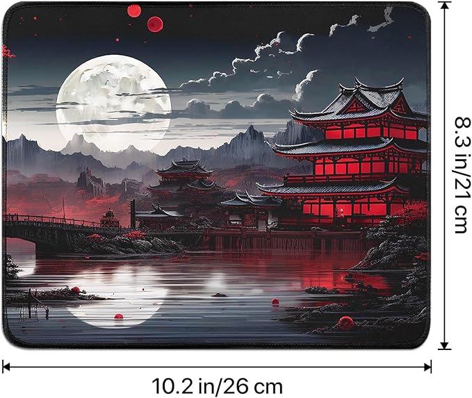 Mouse Pad Gaming Mousepad,Small Mousepad for Keyboard and Mouse with Non-Slip Rubber Base,Suitable for School,Office,Home,10.2 x 8.3 Inch