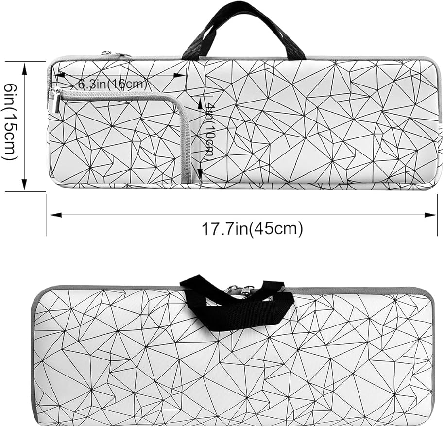 Keyboard Bag Keyboards Travel Protective Sleeve Shockproof Waterproof Neoprene Case Compatible with Logitech MX KEYSKeyboard Mouse/MX Master Keys S Keyboard Mouse (White)