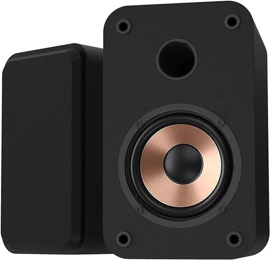 LONPOO Computer Speakers for Desktop and Laptop,30 Watts RMS Bluetooth Bookshelf Speakers with 3" Aluminium Speaker,Aux,Sold As Pair