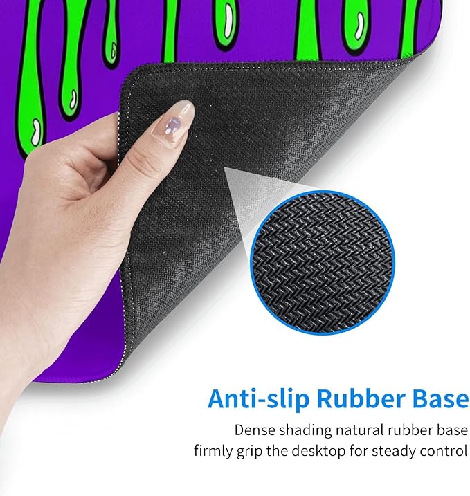 Gaming Mouse Pad Abstract Dripping Design Desk Mat Desk Pad Large Gaming Mouse Pad E-Sports Office Keyboard Pad Computer Mouse Non-Slip Computer Mat Gift for Teen Boyfriend Girlfriend