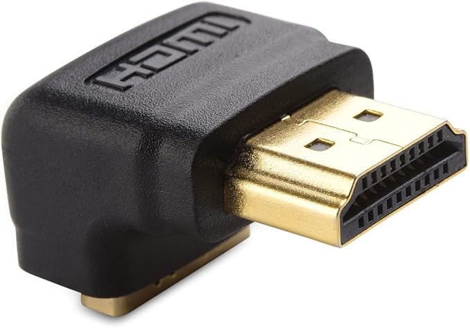 Cable Matters 2-Pack Right Angle HDMI Adapter (270 Degree HDMI Right Angle) with 4K and HDR Support