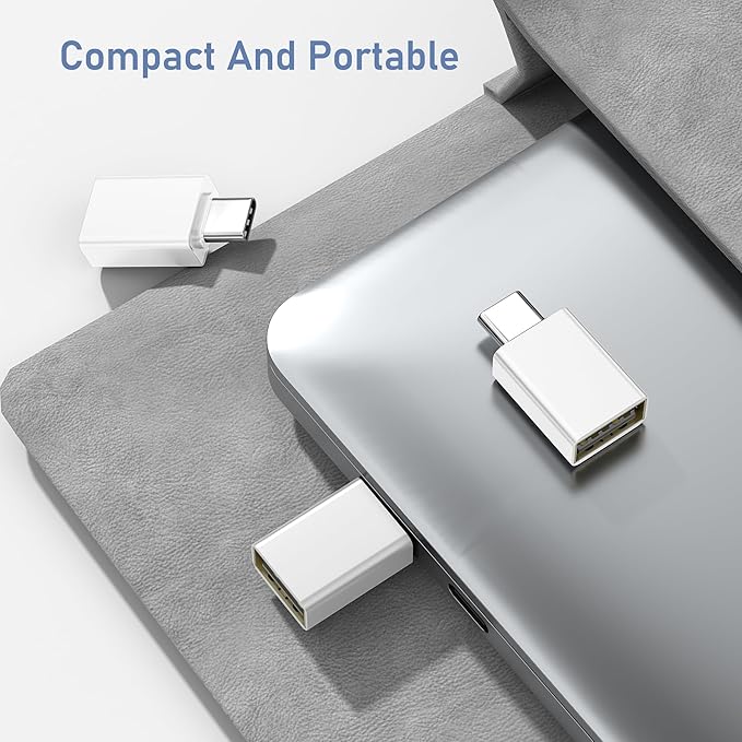 Basesailor USB C to USB Adapter 3Pack,USB C Male to USB A 3.0 Female Adapter,Type C Thunderbolt 4 OTG Converter for Apple MacBook Pro,iPad Air,Microsoft Surface Go,Samsung Galaxy S26,iPhone 17 17e 16
