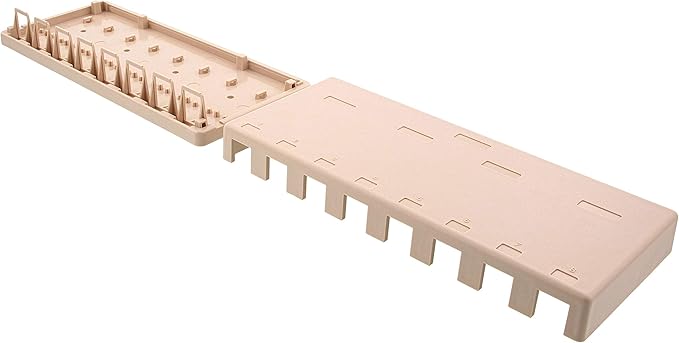 Networx® 8-Port Ethernet Keystone Jack Surface Mount Box, Unloaded, Ivory